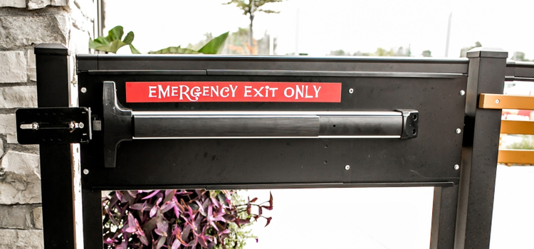 emergency push bar installation in Palo Alto